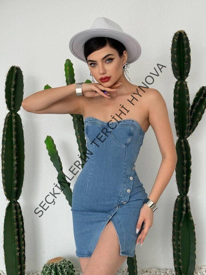 Nerg Düğme Detaylı Elbise