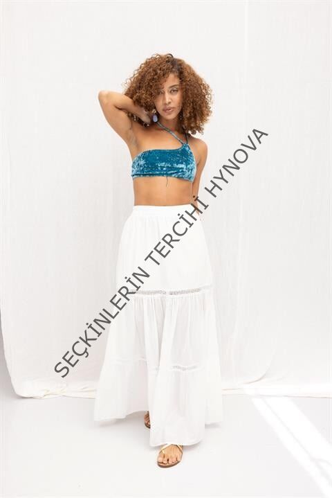 Annie Brode Şerit Detaylı Etek 4036