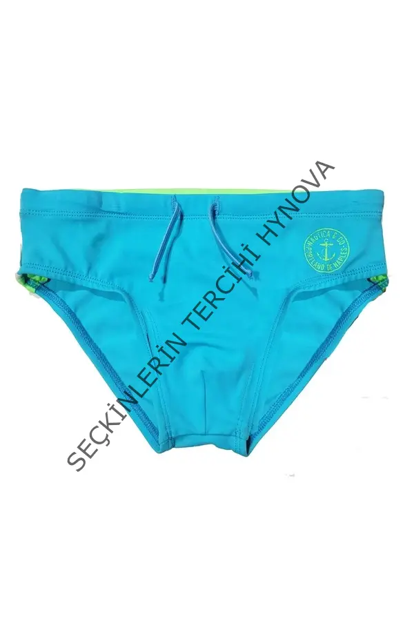 Sunset Turkuaz Erkek Çocuk Slip Mayo