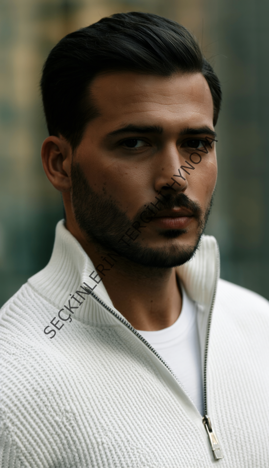 Erkek Balıkçı Zip Yaka Uzun Kollu Triko