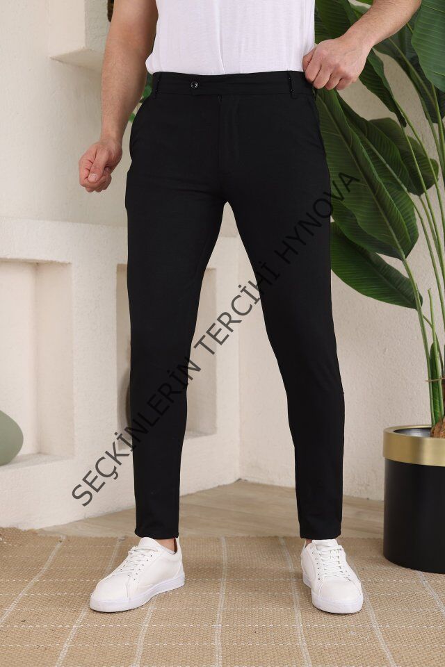Erkek Slim Fit Dilli Kumaş Pantolon