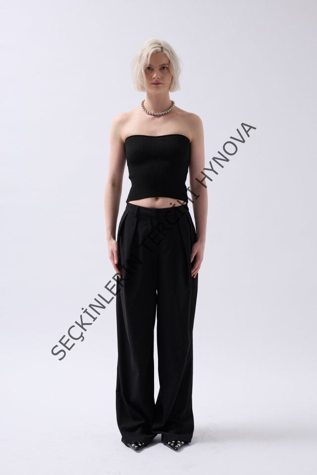 Straplez Dokulu Crop