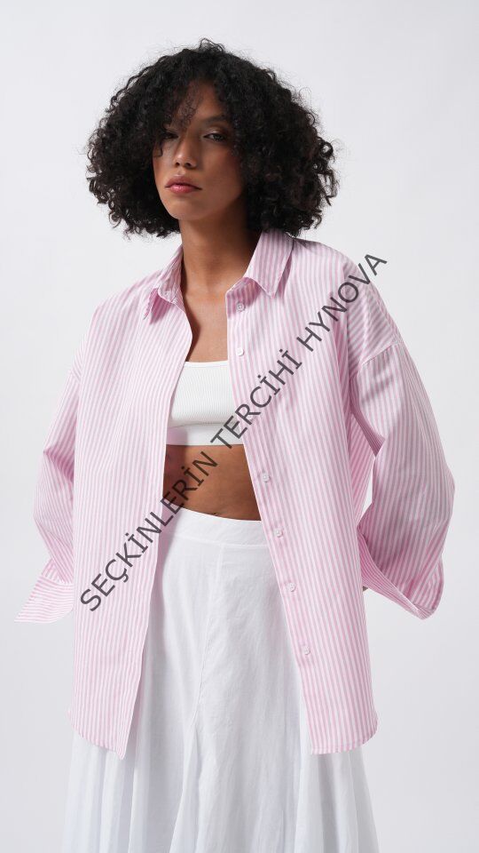 Çizgili Basic Gömlek