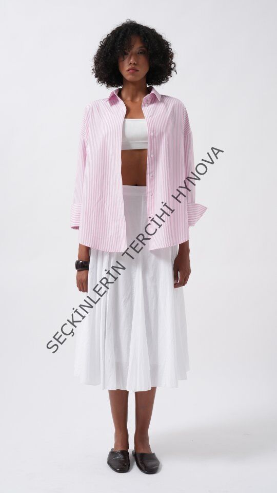 Çizgili Basic Gömlek