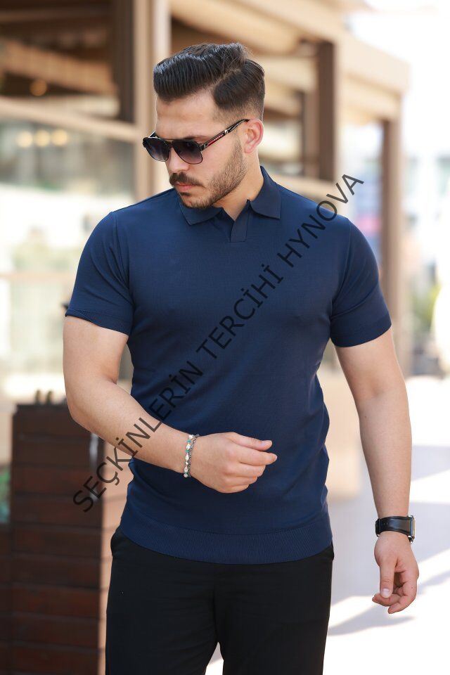 Erkek Hemşire Yaka Kısa Kollu Tişört