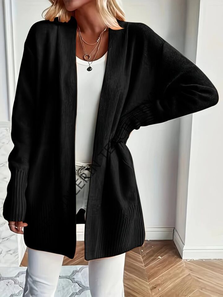 Kadın Uzun Kollu önü Açık Triko Hırka