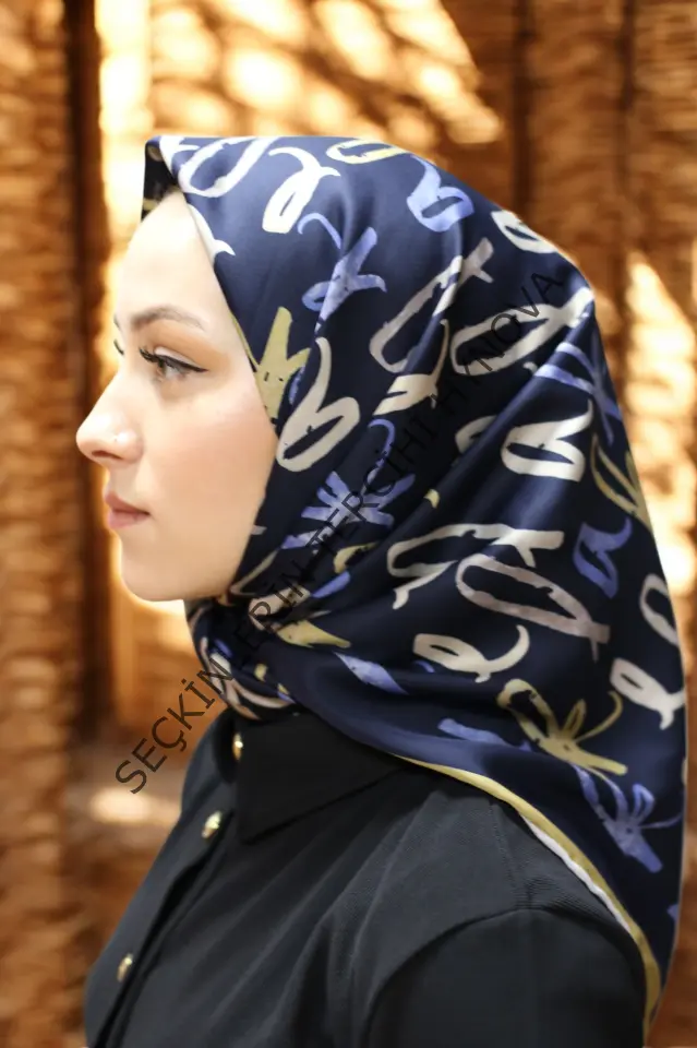 Akel Alfa Twill Eşarp  Geometrik Desenli