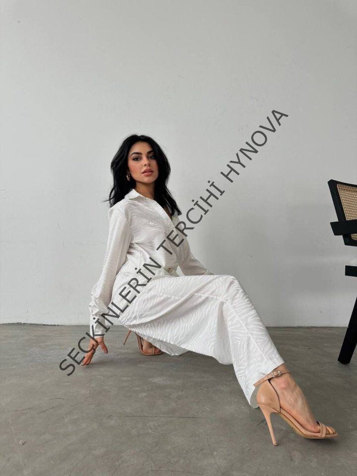 Gömlek - Pantolon Saten İkili Takım