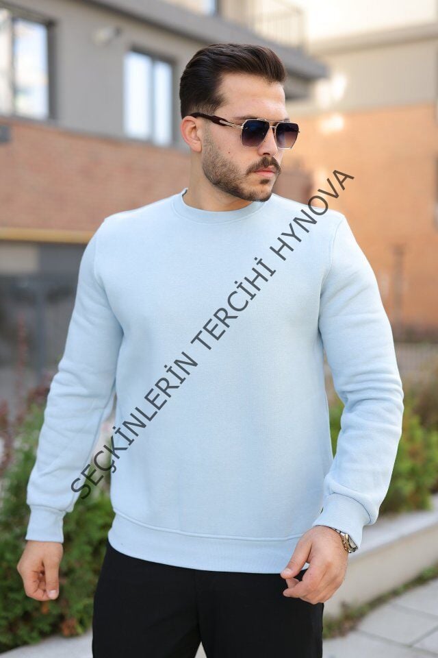 Erkek Üç İplik Şardonlu Sweatshirt