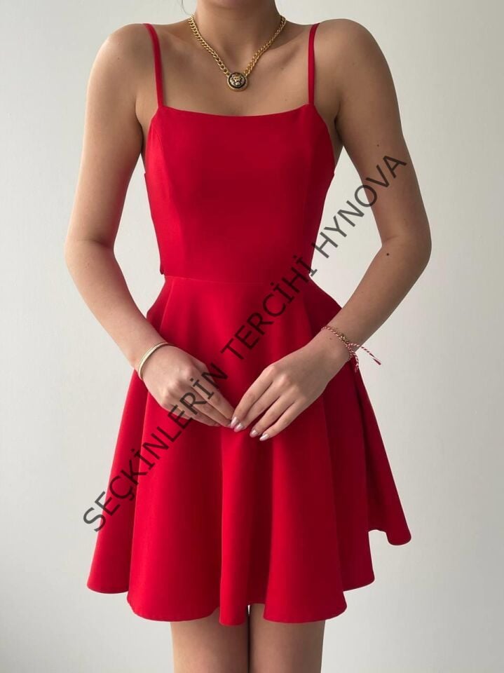 Pole İp Askılı Elbise