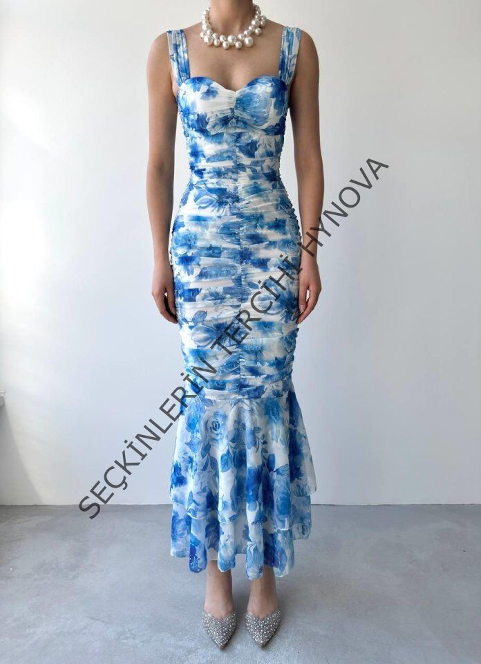 Peran Büzgülü Elbise