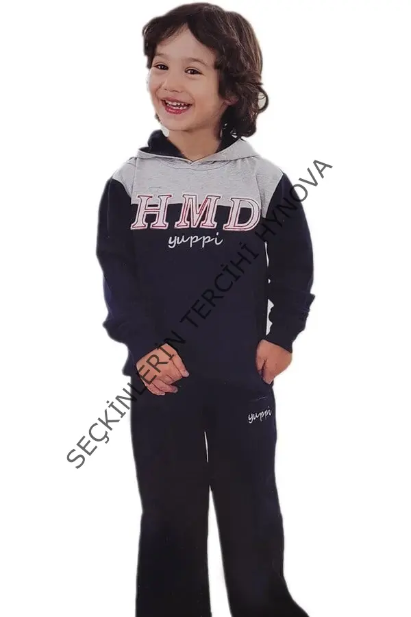 Erkek Çocuk Kapşonlu Eşofman Takımı