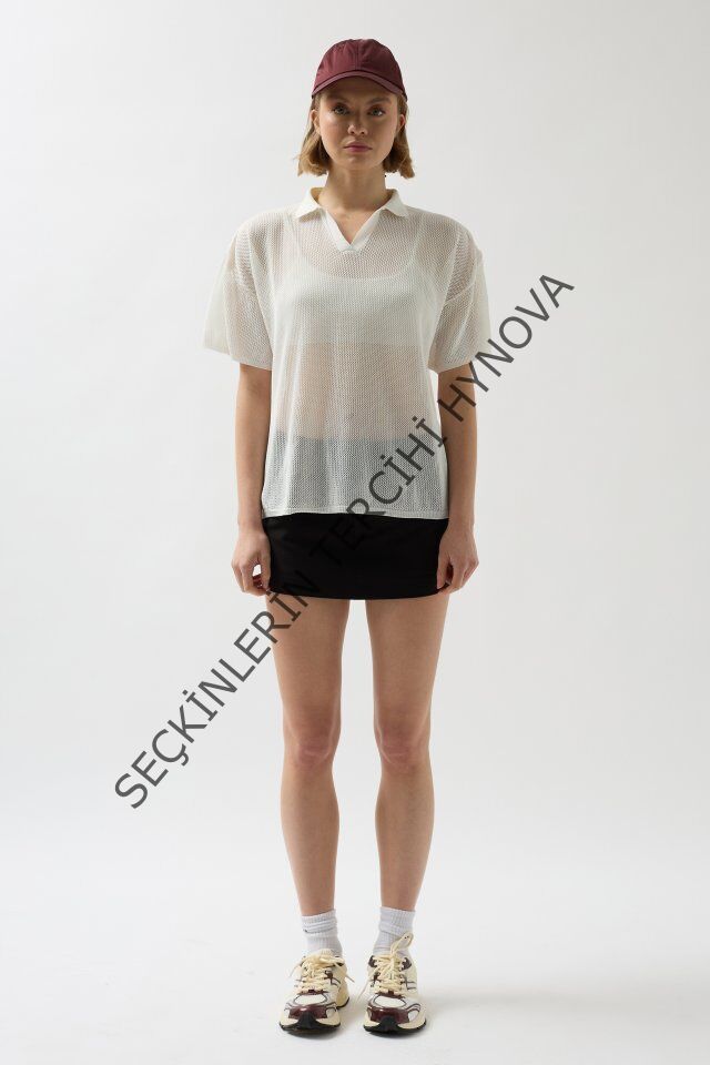 Polo Yaka TransparanT-Shirt