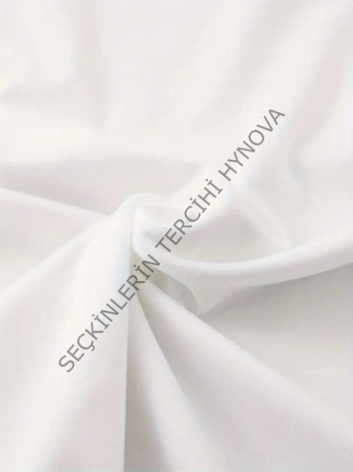 Baskılı Oversize Bisiklet Yaka T-shirt - Beyaz