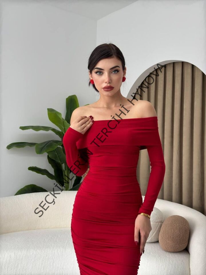 Dakota Drapeli Elbise