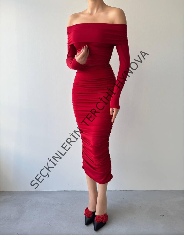 Dakota Drapeli Elbise