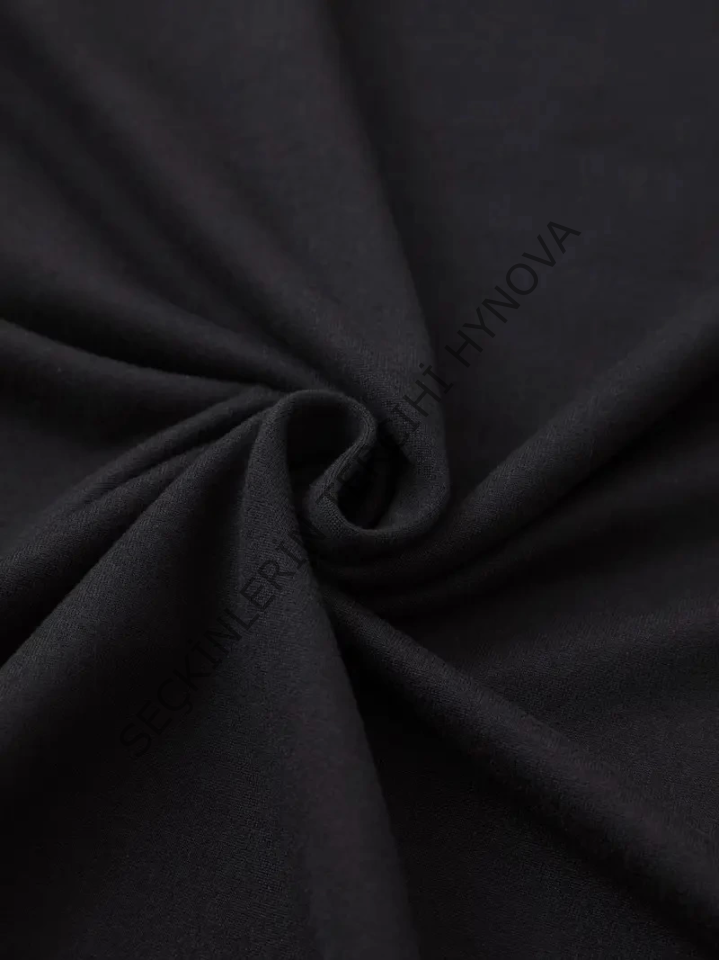 Baskılı Oversize Bisiklet Yaka T-shirt - Siyah