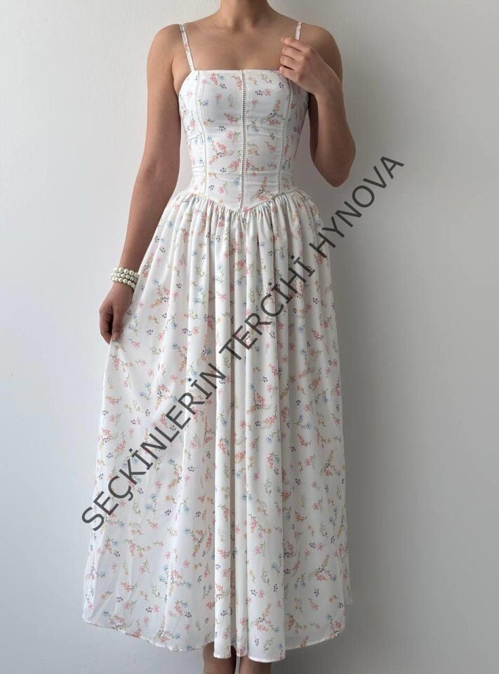 Pars İp Askılı Elbise