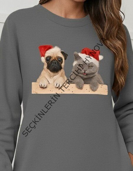 Kadın Uzun Kollu Bisiklet Yaka Desenli Viskon Iki Iplik Bluz