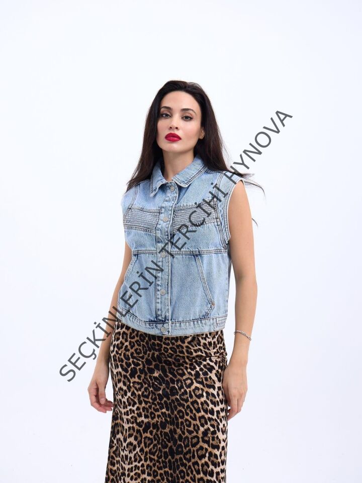 6779 KOT YELEK-MAVİ