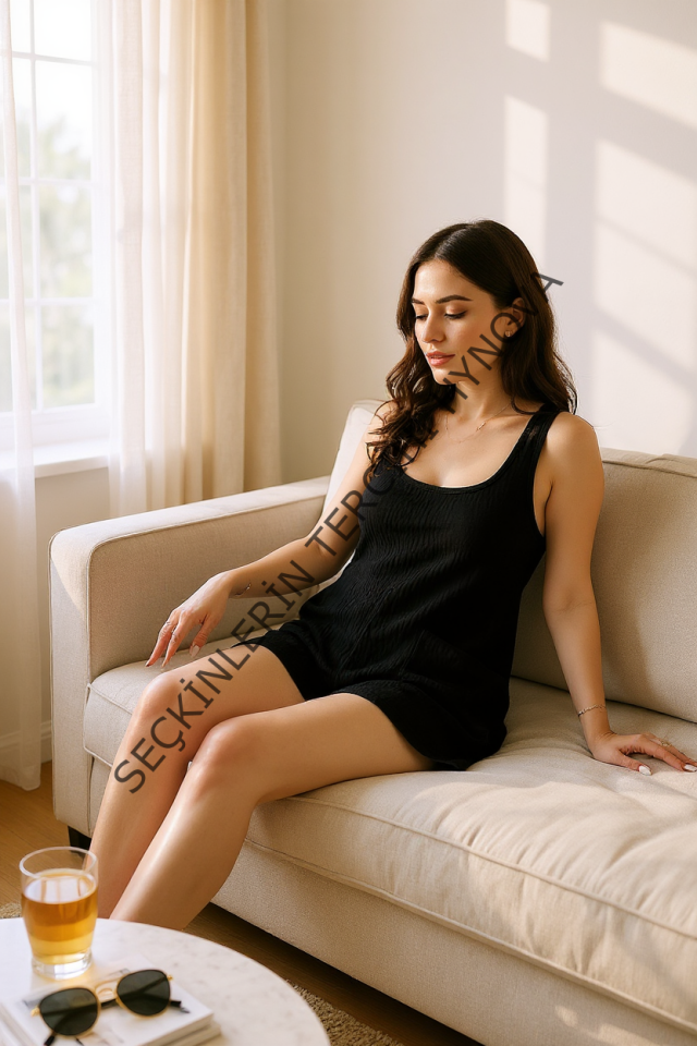 Kadın Siyah Mini Cepli Tulum Plaj Elbisesi – Şık, Rahat ve 4 Mevsim Kullanıma Uygun