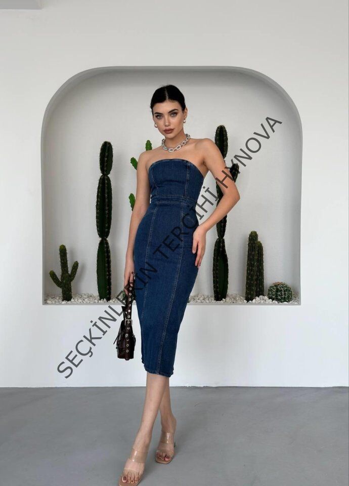 Izer Straplez Elbise