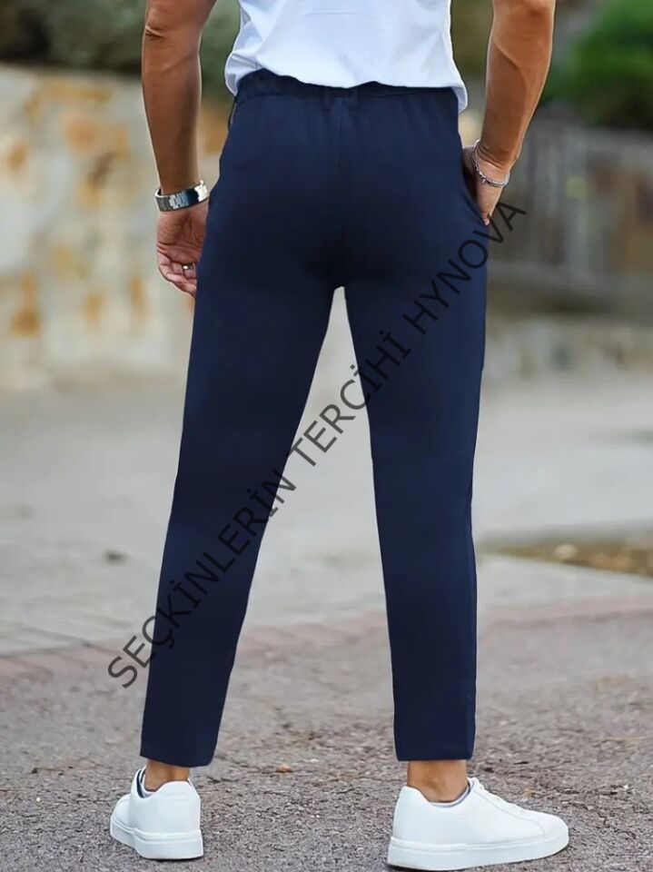 Erkek Cepli Slimfit Atlas Pantolon