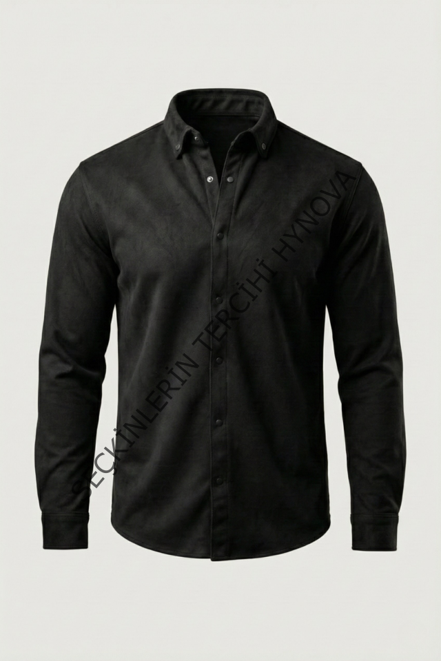 Erkek Uzun Kollu Süet Gömlek