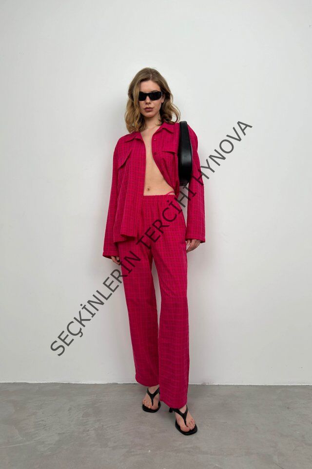 Cepli Gömlek Pantolon İkili Takım