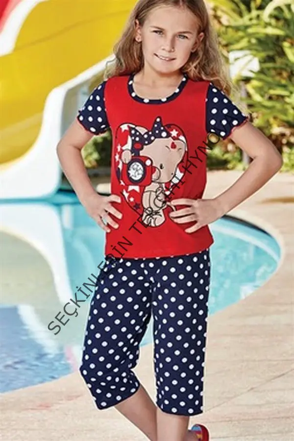 Kız Çocuk Puantiyeli Alt Üst Takım