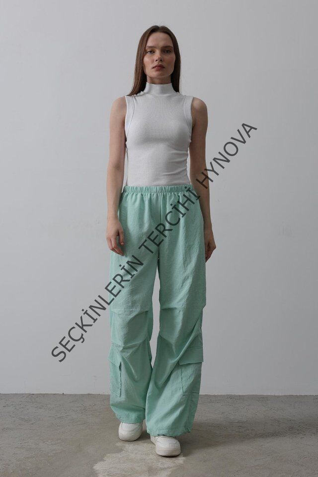 Paraşüt Cargo Pantolon - Mint