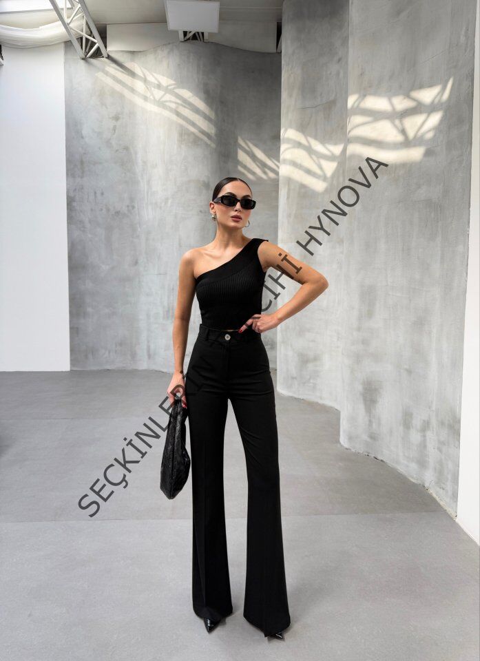 230 Gr Poly Viscose Full Lycra İspanyol Paça Pantolon