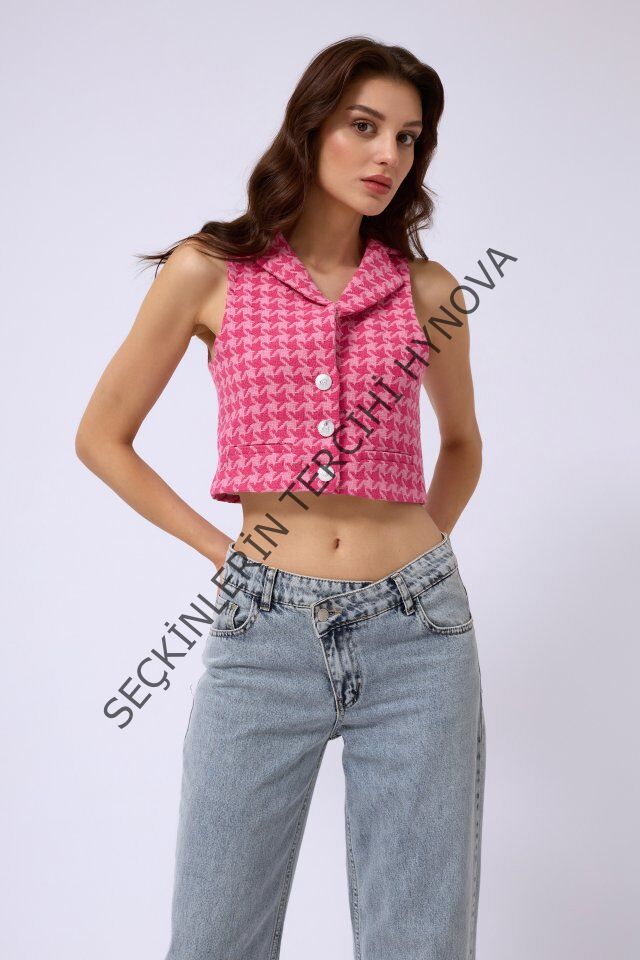 Kazayağı Crop Yelek