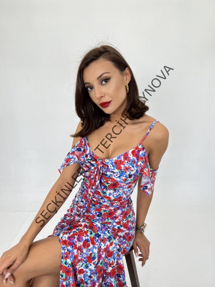 6410 ELBİSE-KIRMIZI