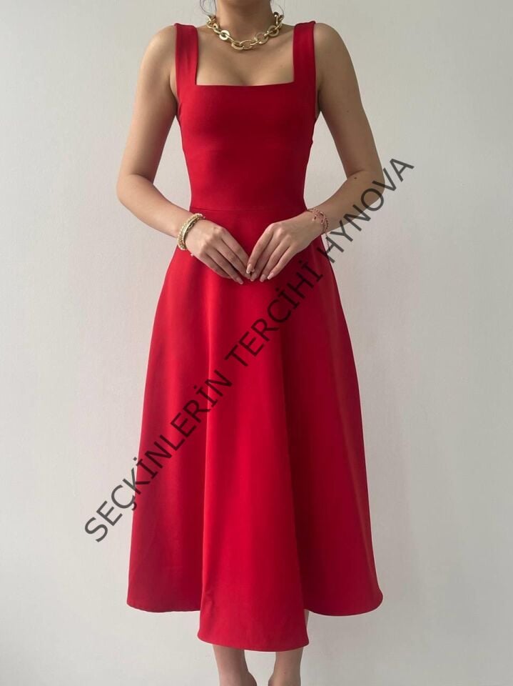 Neapolitan Askılı Elbise