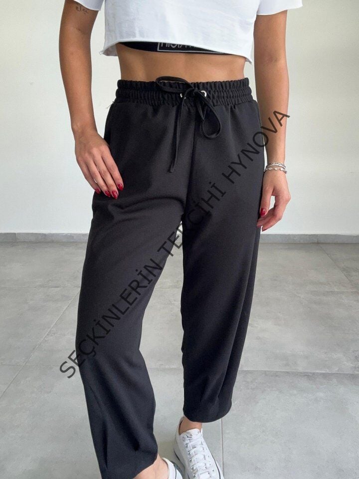 Kadın Dalgıç Krep Full Likralı Paçası Pens Detay Pantolon