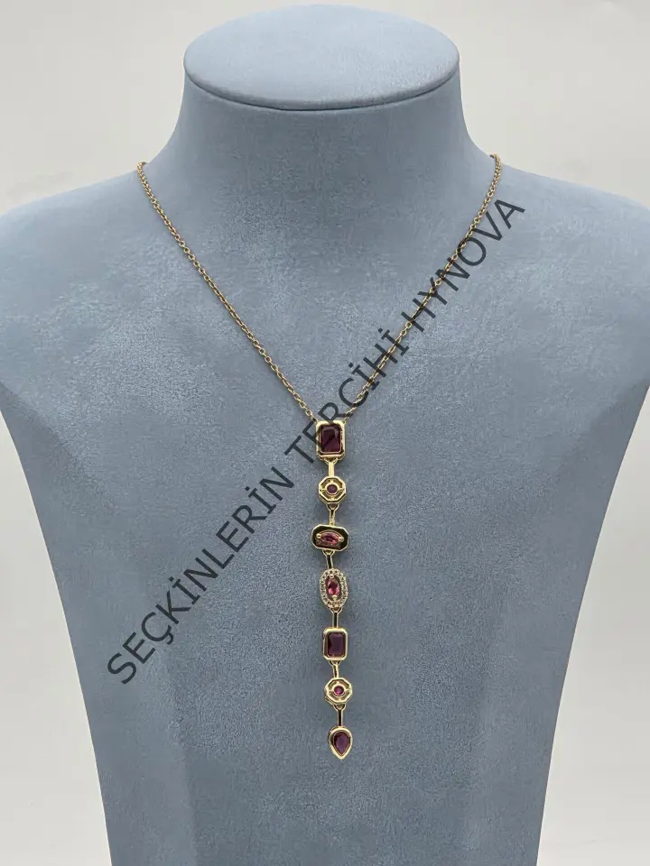 Çelik Y Model Kolye // KOLYE-5851