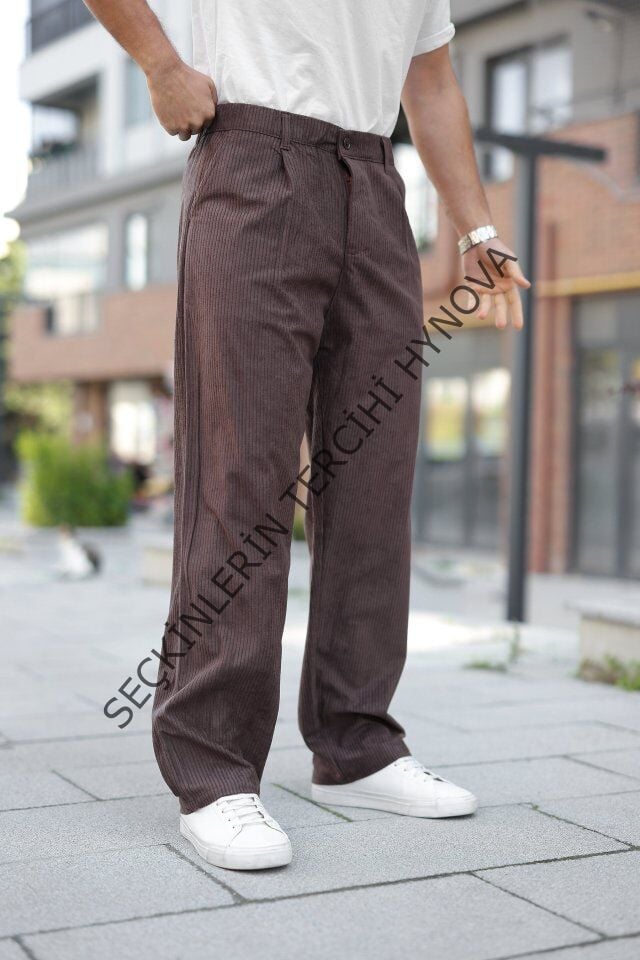 Erkek Kadife Baggy Pantolon