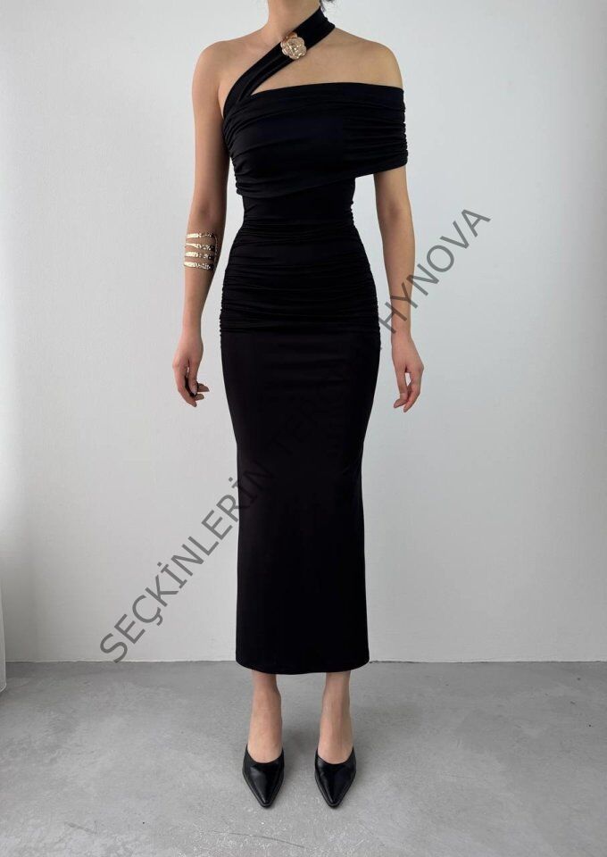 Reta Çapraz Omuz Elbise