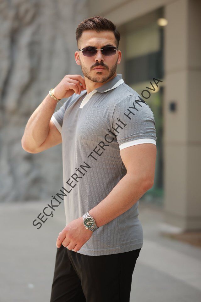 Erkek Hemşire Yaka Kısa Kollu Tişört