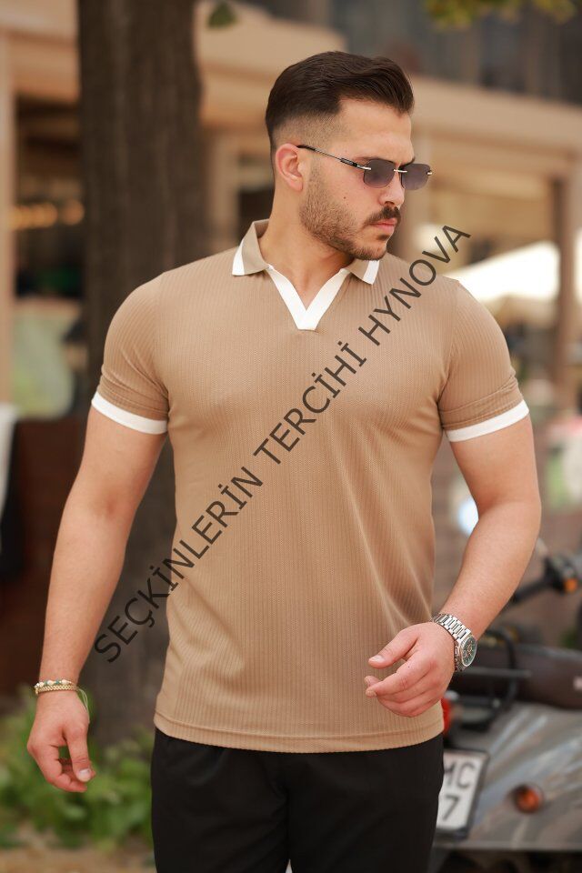 Erkek Hemşire Yaka Kısa Kollu Tişört