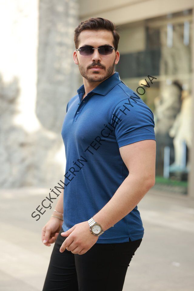 Erkek Yakalı Kısa Kollu Tişört