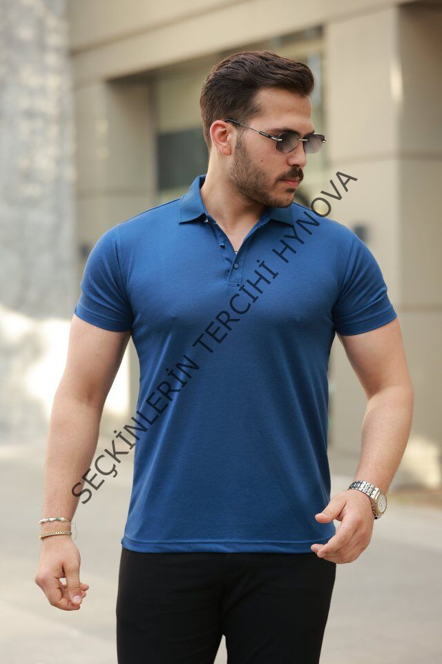 Erkek Yakalı Kısa Kollu Tişört