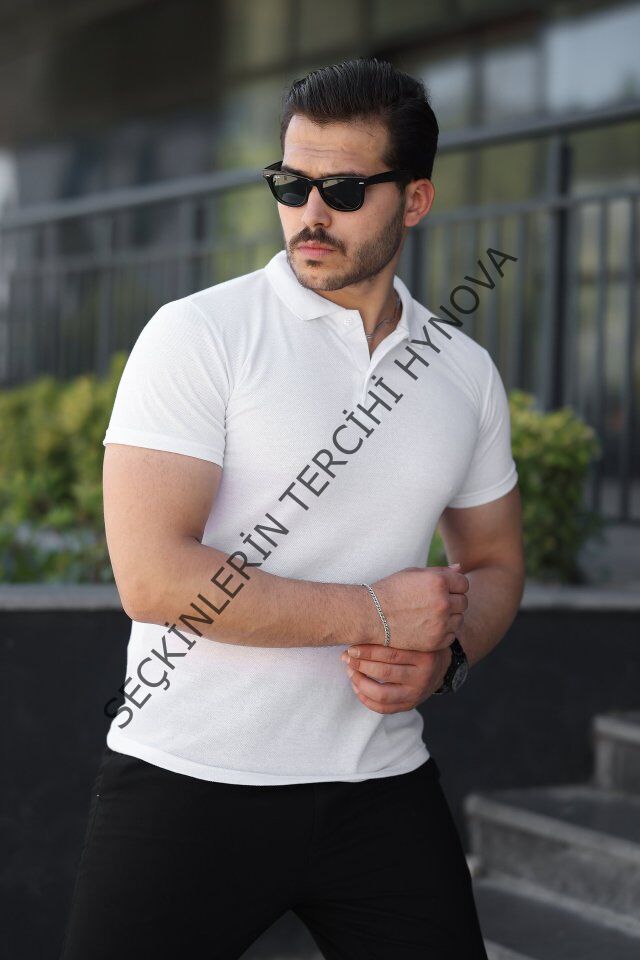 Erkek Kısa Kollu Yakalı Tişört