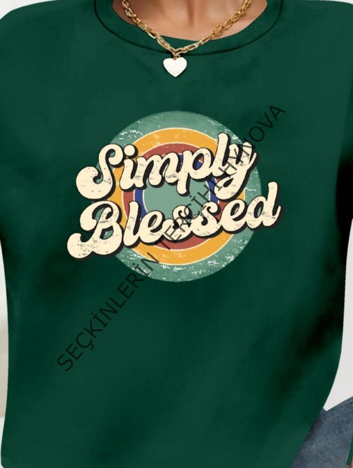 Kadın Uzun Kollu Bisiklet Yaka Viskon Iki Iplik Bluz