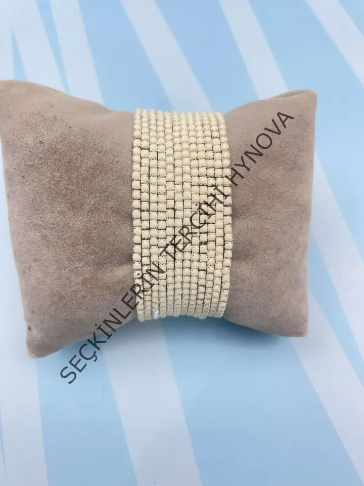 Su Yolu Renkli Zirkon Taşlı Lastlik Bileklik (Bir adet fiyatıdır) // SU-BL-046