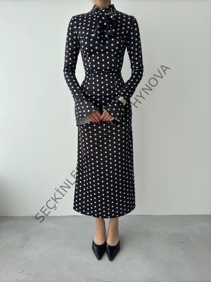 Potenza Puantiyeli Elbise