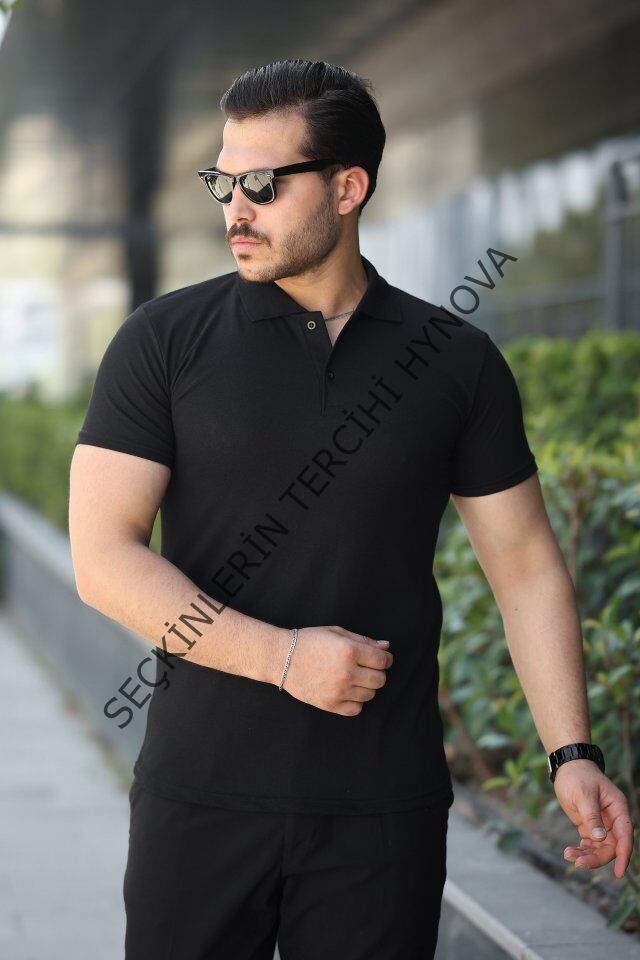 Erkek Kısa Kollu Yakalı Tişört