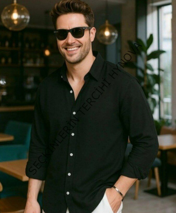 Erkek Uzun Kollu Regular Sofya Keten Gömlek