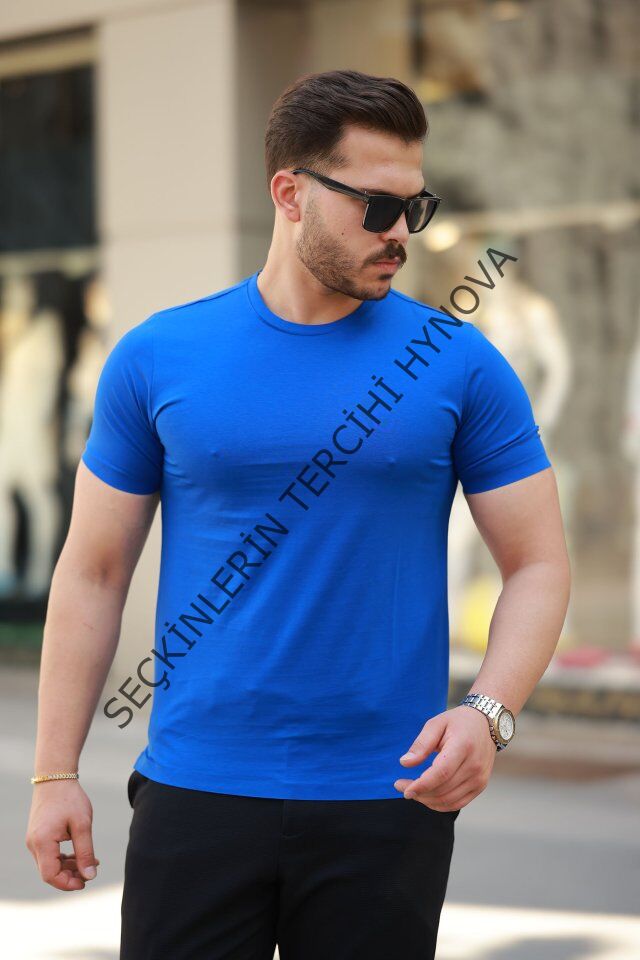 Erkek Bisiklet Yaka Basic Tişört